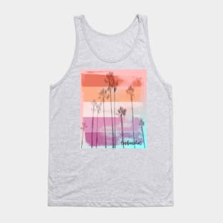 Lesbeachin' Cute Lesbian Flag Beach Pun Tank Top